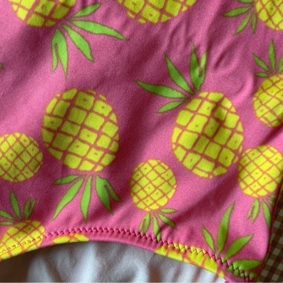Crewcuts pineapple print swimsuit. Girl size 10 - Picture 8 of 11